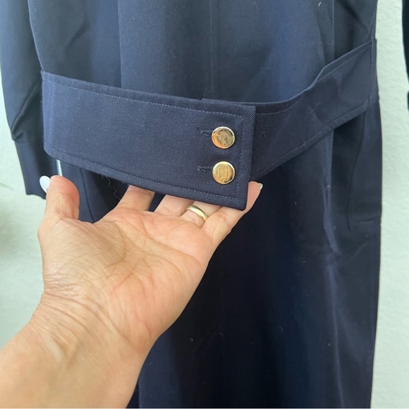 Burberry Vintage Wool Trench Coat   Double-Breasted Design 12 - Picture 12 of 15